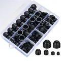 145 Schraubkappen Muttern Kunststoff Schwarz M4 M5 M6 M8 M10 M12 Abschl 80