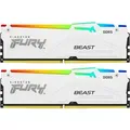 Kingston FURY Beast RGB Weiß 32GB Kit 2x 16GB DDR5-6000 EXPO DIMM Arbeitsspeicher, CL30-36-36, 1.4V
