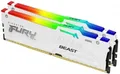 Kingston FURY Beast RGB 32GB UDIMM Kit 2x16GB DDR5-6000 CL30-36-36 1RX8 - KF560C30BWEAK2-32 weiß