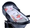 BabyLux Babybettbezug BABYLUX 2tlg.Set BEZUG Kinderwagen Bettbezug Bettwäsche Wiege 60x78 cm, 56. Eule Rosa