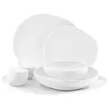 Geschirr-Set Wave-Style aus hochwertigem Porzellan - 27-teilig für 6 Personen