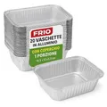 20 Aluminium EinwegSchalen mit Deckel 14,5x12x5 cm | Portionsschalen für Ofe...