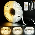 PAUTIX USB COB LED Streifen Weiß CCT Abstimmbar 2M 640LEDs/M, 5V Dimmbar 