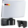 LED Außenwandleuchte Schwarz Schwenkbar Fluter | 30 Watt Neutralweiß 2200lm IP65 | Eckmontage möglich Strahler Modernes Design SUN2200A - Schwarz