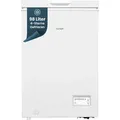 homeX Gefriertruhe, Tiefkühltruhe klein - 98 Liter, 4-Sterne Gefrieren, Kühltruhe mit Super-Frost-Funktion, FT1020-W - Weiß