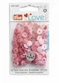 36 Prym Color Snaps ø 9 mm Rosa Pink Mix Druckknöpfe Mini 393500
