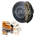 Foliatec 2189 Bremssattellack Set Combat Grün Matt Militär Farbe inkl. Reiniger
