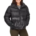 Marmot Damen Guides Down Hoody, Leichte Daunenjacke, warme Winterjacke, wasserabweisende Steppjacke, winddichte Funktionsjacke, klein packbare Outdoorjacke mit Kapuze, Black, M