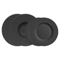 Villeroy & Boch Manufacture Rock Teller-Set 4-teilig schwarz Speise Suppenteller