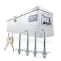 Alubox Transportbox Anhängerbox Deichselbox 80x22x22cm Aluminiumbox Kasten Kiste