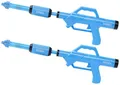 PEARL Spritzpistole Wasser: 2er-Set Wasserpistolen mit PET-Flaschen-Anschluss (Riesen Wasserpistole, Wassersprühpistole, XXL)