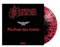 Saxon - The Eagle Has Landed Live   Black / Red Splatter Vinyl LP  NEU