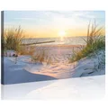 STRAND MEER OSTSEE XXL Wandbilder Wohnzimmer Leinwand Bilder Wandbild 120X80