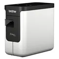 Brother PT-P700 Beschriftungsgerät für den PC (für 3,5 bis 24 mm breite TZe-Schriftbänder, bis zu 30 mm/Sek. Druckgeschwindigkeit), Schwarz, Grau