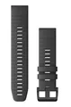 Garmin QUICKFIT-ARMBÄNDER 22 MM Silikon Schiefer mit Teilen in Schwarz