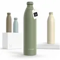 LARS NYSØM Thermoflasche Ren, Isolierflasche mit Vakuum Isolierung: 12h heiß / 24h kühl grün 1500 ml | 36 cm