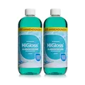 HiGloss Klarwischpflege Hochkonzentrat 2x 1000ml Wischroboter geeignet Bodenreiniger, schonend zu allen Böden, Laminatboden, Fliesenboden & Korkboden, streifenfrei Classic