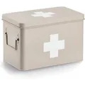 Zeller Medizinbox Metall 21 cm x 20 cm x 32 cm Beige