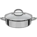 GSW Servierpfanne Montreal mit Glasdeckel 24cm - Silber