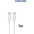 Original Samsung Schnell Ladekabel 1m USB-C auf USB-C für Galaxy S10 S20 S21 S22 S23 S24 - Weiß