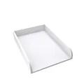 regalik Wickelaufsatz Universal, Wickeltischaufsatz für Kommoden in beliebiger Breite, Abnehmbar Wickelkommode aufsatz, Abgerundeten Frontplatten, Weiß, 72cm x 54cm