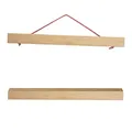 artissimo, PE6349-PL, magnetische Posterschiene für Bilder DinA4 quer oder DinA3 hoch, 30cm, Posterleiste aus Echtholz Eiche, Posterhalter, Posterhänger Holz, Klemmschiene für Plakate Hanger Holder