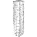 vidaXL Gabionenwand mit Abdeckung Verzinkter Stahl 20x20x100 cm 143575