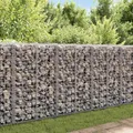 Schanskorf Wand mit Deckel 20x20x100 cm verzinkter Stahl