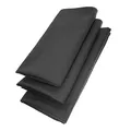 3er Pack Textil Servietten 45 x 45cm 100% Baumwolle 4 seitig eingesäumt Anthrazit