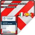 ATHELON®Warntafel Warnschild für Italien, Spanien & Portugal reflektierend 50x50