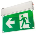 McShine - LED Fluchtwegleuchte I FL-460 I IP20 I Exit Schild 230V I Notlicht, Notbeleuchtung mit Akku Notausgangsschild beleuchtet LED zur Deckenmontage mit Kette