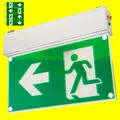 LED Notleuchte Fluchtwegleuchte Notbeleuchtung Notausgang mit Kette + 8 Schilder
