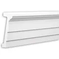 PROFHOME 404201 Architrav Fassadenprofil Stuckleiste Außenstuck 2 m 200 cm x 7 cm x 18,9 cm Weiß