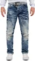 Cipo & Baxx Herren Regular Fit Jeans Stonewashed CD346 Blue W38/L32