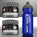 Mammut Arginin Pulver 2 x 300g + Best Body Sportbottle 500ml  51,17 €/kg