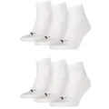PUMA Sportsocken Puma Quarter Socken Sportsocken im 6er Pack weiß 39-42