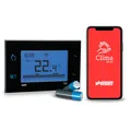 VEMER VE788700 TUO WiFi Batterie - Thermostat Heizung Smart Home, WLAN Raumthermostat, Wochenprogrammierung, Steuerbar mit APP über Smartphone mit iOS und Android, Schwarz