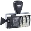 Wortband Stempel Drehstempel mit Datum und 12 Standard Texten Trodat 1117