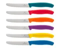 Victorinox Zubereitungsmesser Swiss Classic Tafelmesser 6tlg. Mehrfarbig