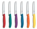 Victorinox Swiss Classic Frühstücksmesser Set 6tlg 11cm Wellenschliff Farbig