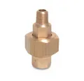 KLASEBO® Gewindefitting Messing Verschraubung 1 Zoll, Gewindefitting, 1" IG x 1" AG, Konisch, Dichtend