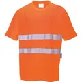 Bequemer Baumwoll-t-shirt Orange 3xl