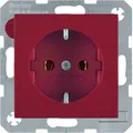 Berker SCHUKO-Steckdose rt/gl 474389IP20 Kunststoff rot Steckdosen