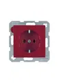 Berker 47438912 Steckdose SCHUKO rot, glänzend Berker S.1/B.3/B.7