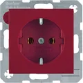 Berker 47438912Berker SCHUKO Unterputz Steckdose 1-fach Serie S.1/B.3/B.7 rot, g