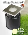 Led Lampe Bodenstrahler 12x12cm IP65 Warmweiß 3000K GU10 4W 320lm