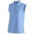Maier Sports Poloshirt Ulrike sleeveless Damen Polo, leichtes Shirt, ärmelloses Funktionsshirt, Regular Fit blau 36 EU