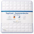 PROCAVE TopCool Qualitäts-Kinder-Bettdecke für den Sommer 100x135cm, Soft-Komfort-Bettdecke, kochfeste Steppdecke, atmungsaktiv & wärmeausgleichend 100% aus Deutschland