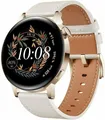 HUAWEI Watch GT 3 Classic White Leather 42mm Stainless Steel Smart Watch (NEW)