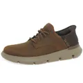 Skechers Herren Garza Gervin Slip-On, Dark Brown Leather, 48.5 EU Weit